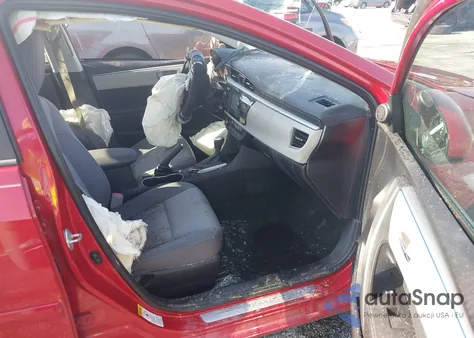 2015 Toyota Corolla Le из США, поврежденный, VIN 2T1BURHE6FC236877